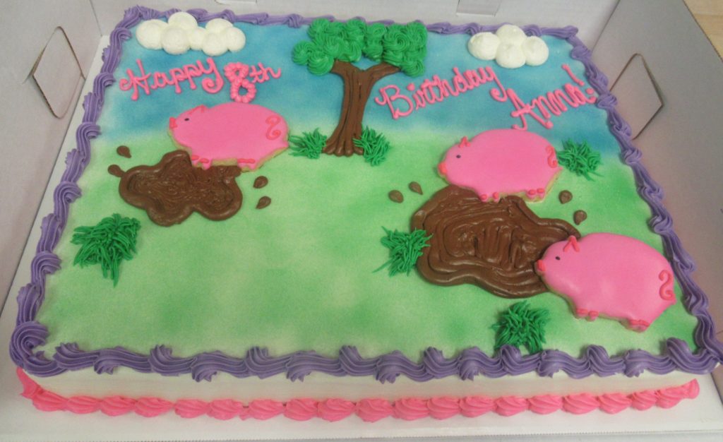 pigs in mud cake