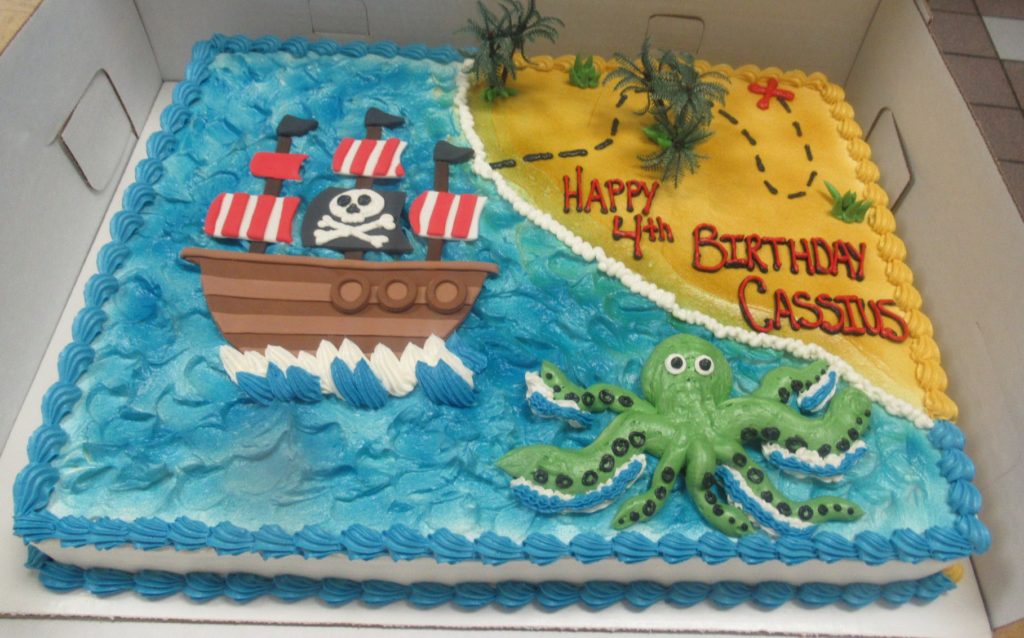 pirate ship cake
